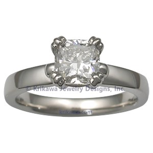 Handmade Diamond Engagement Ring  