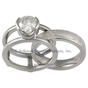Unique Scaffolding Engagement Ring  