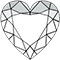 heart diamond shape