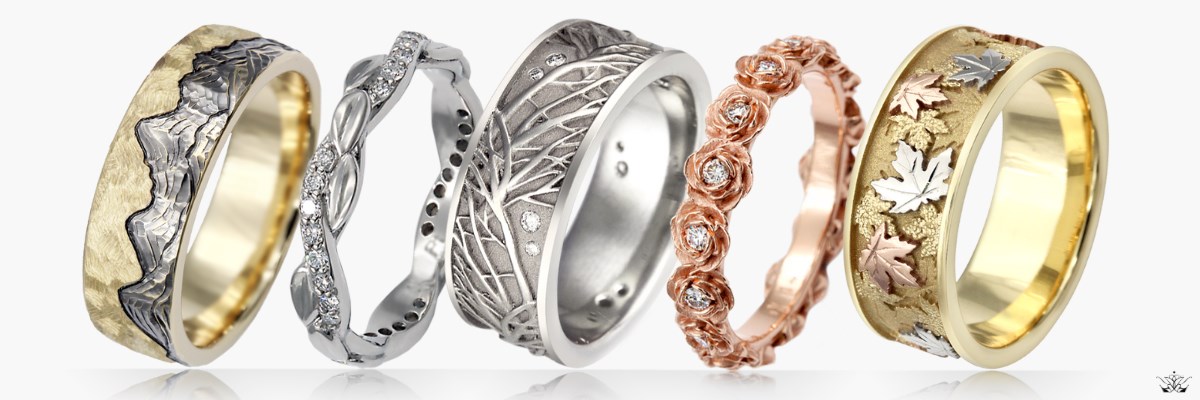 Nature Wedding Band Collection