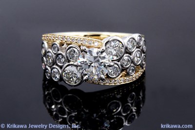 stunning custom diamond ring design