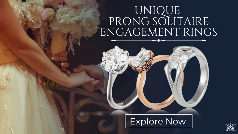 Unique Prong Solitaire Engagement Rings