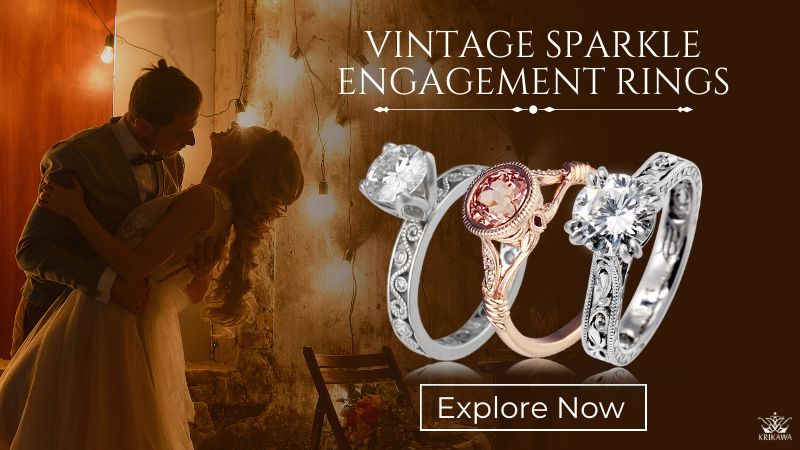 Vintage Sparkle Engagement Rings