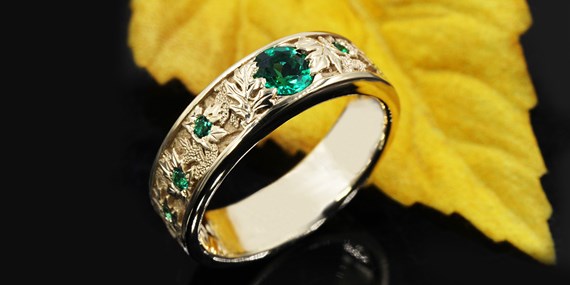 Emerald Center Stones and Accent Stones