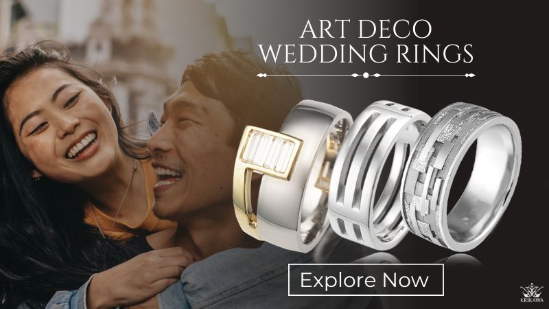 Art Deco Wedding Rings