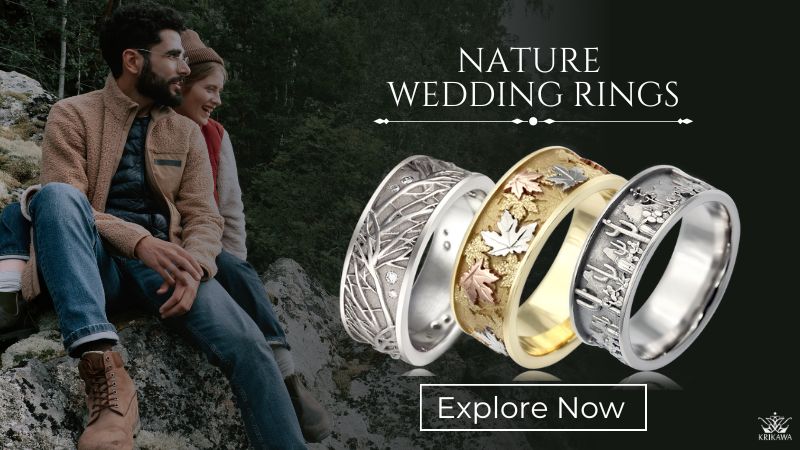 Nature Wedding Rings