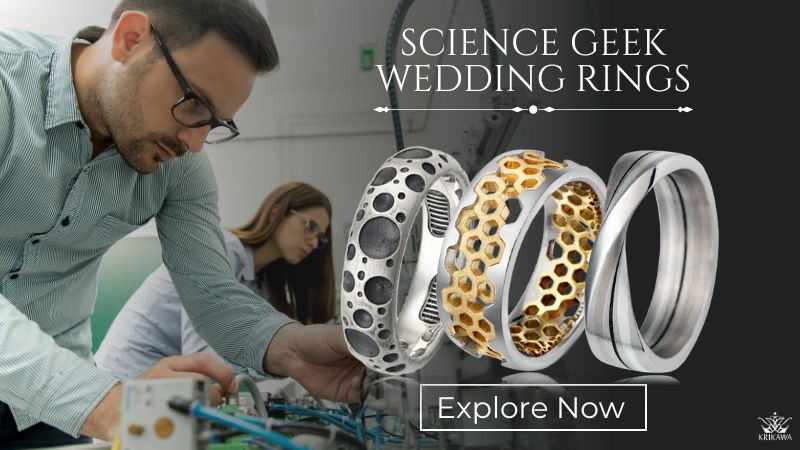 Science Geek Wedding Rings
