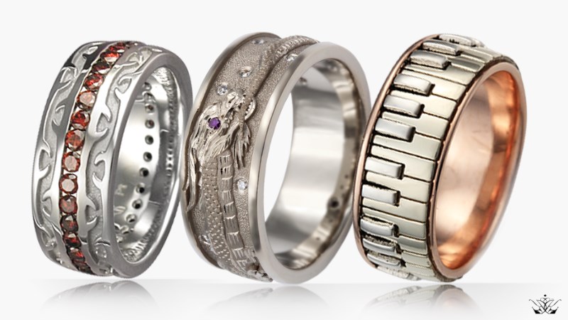 Creative and Artistic Wedding Bands