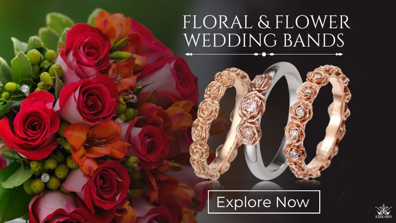 Floral and Flower Wedding Bands