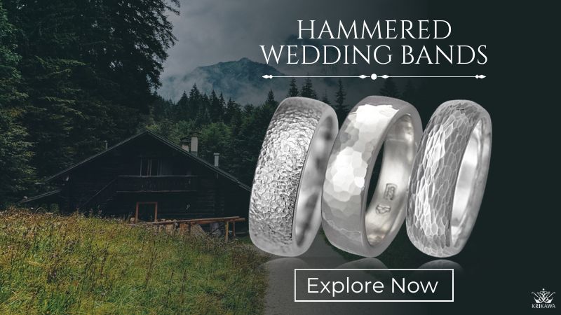 Hammered Wedding Band