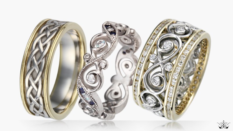 Infinity Knot & Twist Wedding Rings