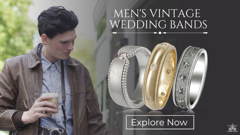 Men's Vintage Wedding Bands