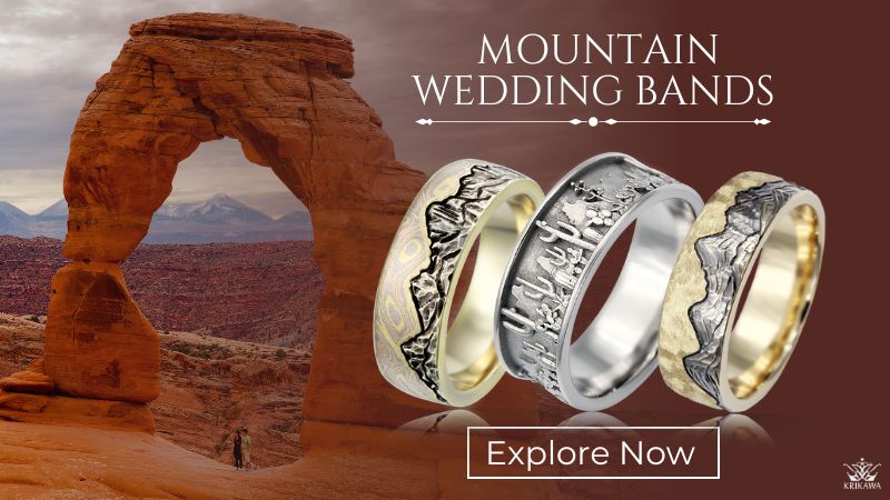 Mountain Wedding Bands