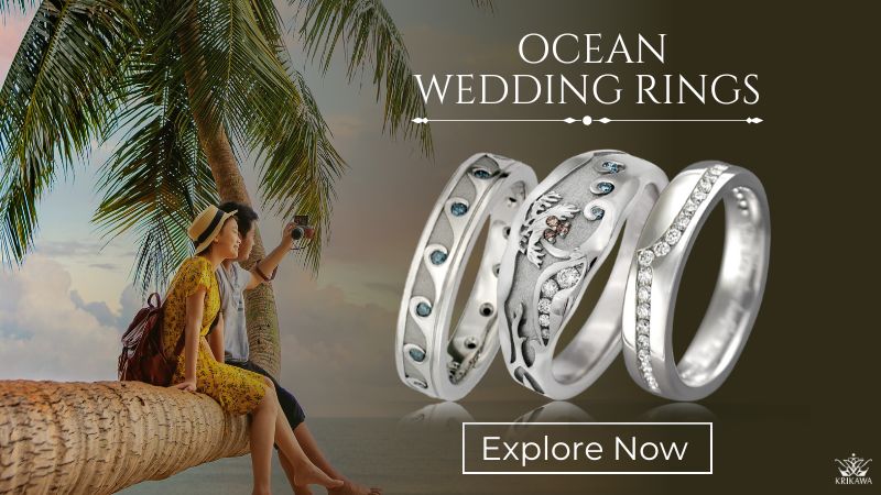 Ocean Wedding Rings