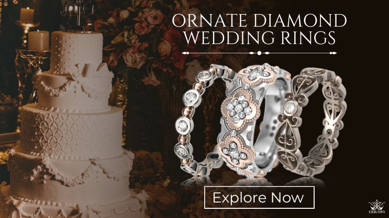 Ornate Diamond Wedding Rings