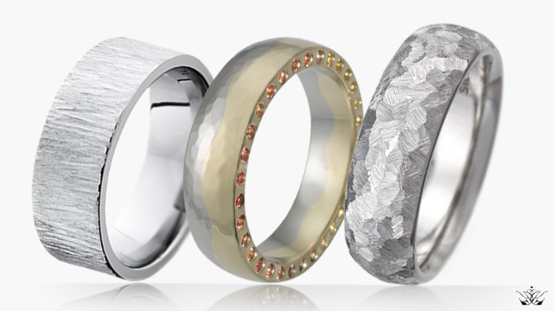 Textured Wedding Ring Collection