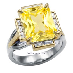 ADDR plat 18k yellow radiant