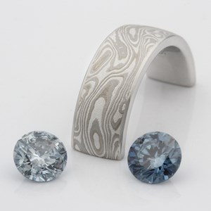 Diamonds with Mokume Sample