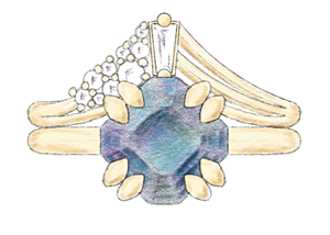 custom ring sketch