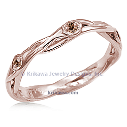 EBLF Rose Gold with Cognac Diamonds