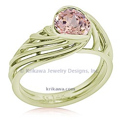 GXYE Peach Sapphire 14kGreen