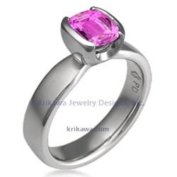 MOTA cushion pink sapphire