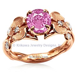 ORCH 14k rg pink sapphire