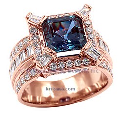 SCER stepped castle 14k rose gold