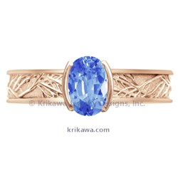 TOLM rose oval sapphire 5mm