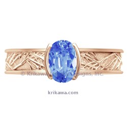TOLM rose oval sapphire 6mm