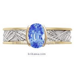 TOLM 18k yellow plat semi bezel