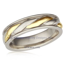 TWMB 14k white gold & 18k yellow gold