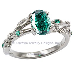 ULER green moissanite