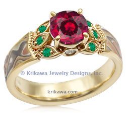 VLME Yellow Trigold Ruby Emerald