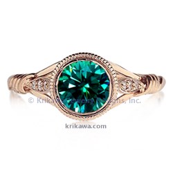 VLVE green moissanite