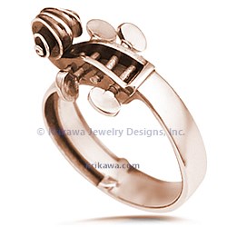 Cello Ring in rose gold