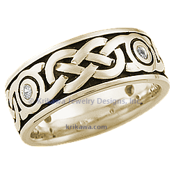 Diamond Sailor's Knot Wedding Band