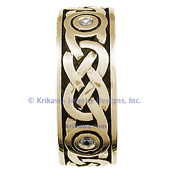 Diamond Sailor's Knot Wedding Band