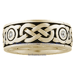 Diamond Sailor's Knot Wedding Band