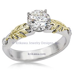 Oak Leaf Engagement Ring