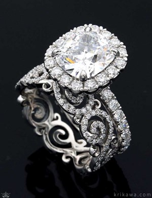 Infinity Pave Bridal Set
