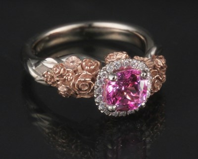 pink sapphire engagement ring