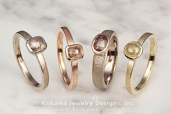 Gorgeous Raw Rose Cut Diamond Engagement Rings Gorgeous Raw Rose Cut Diamond Engagement Rings