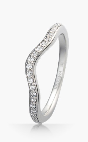 Curved Bands And Engagement Ring Wraps Curved Bead Set Wedding Band