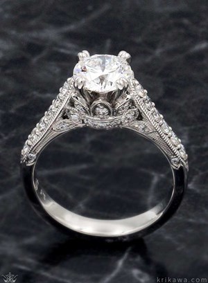 vintage-crown-engagement-ring