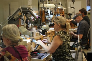 jewelers making rings