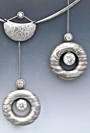 Mokume Lifedrop Pendant and Earrings