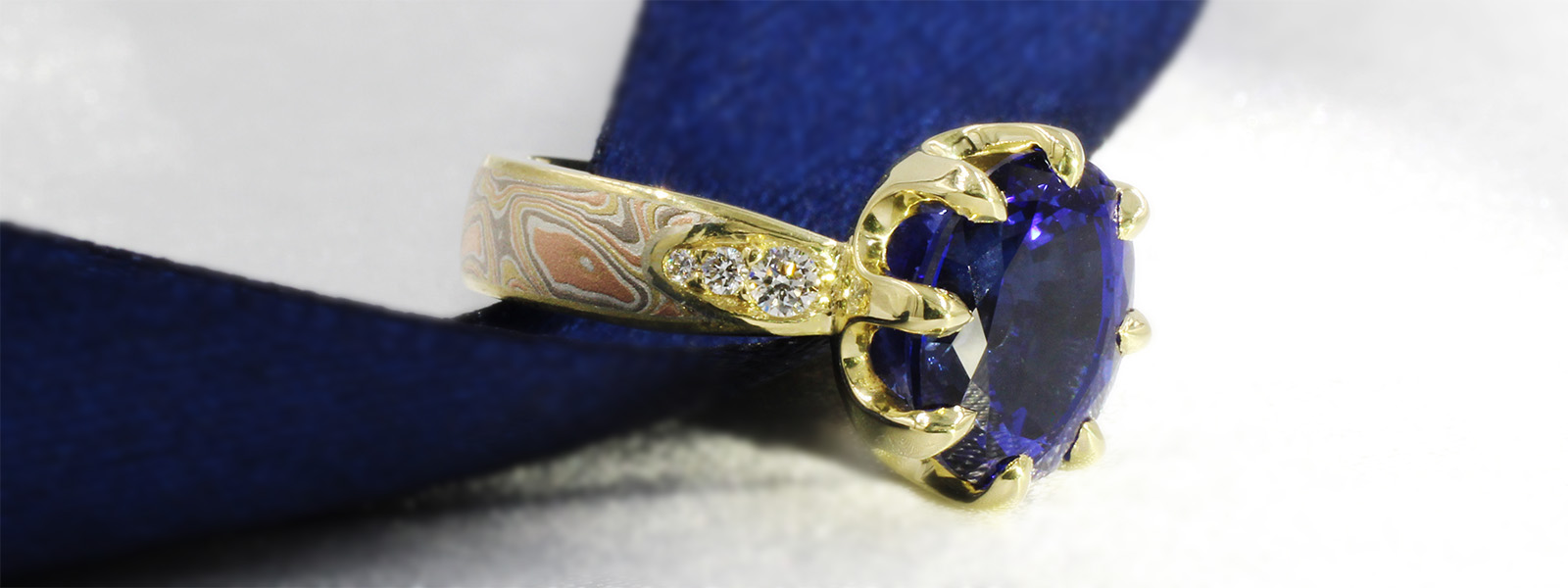Blue Sapphire September Birthstone Engagement Ring