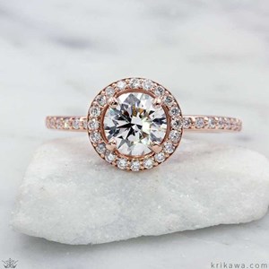 diamond ring in a halo setting halo diamond ring