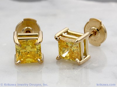 lab created diamond earrings